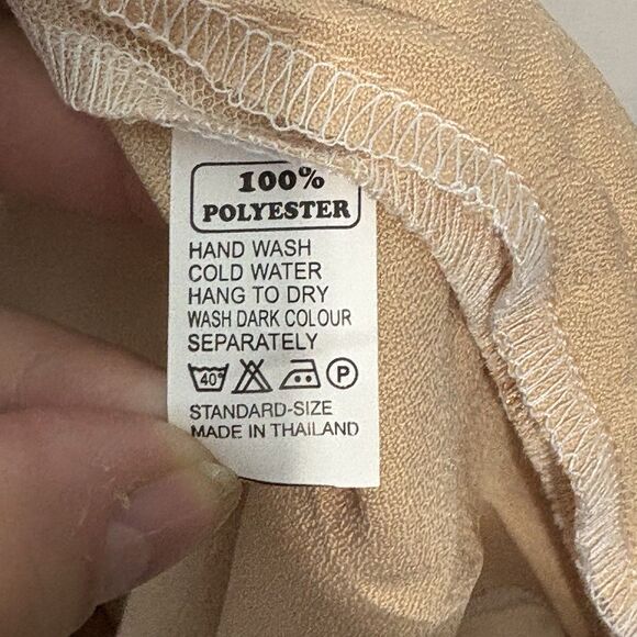 Unique Vintage Peach Midi Dress - Picture 7 of 10